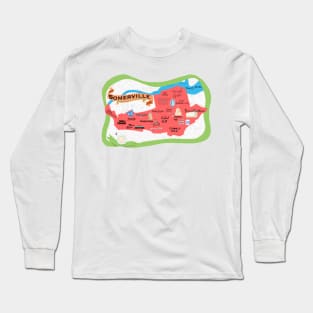 somerville, mass map Long Sleeve T-Shirt